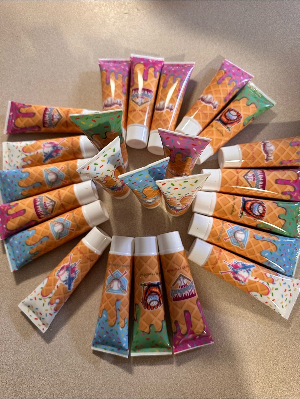 Hand Cream Tubes - Assorted Colors 24 lot